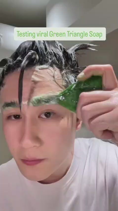 Aloeveric triangle shampoo bar